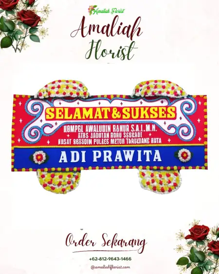 Papan Bunga Ucapan Selamat Pekunden